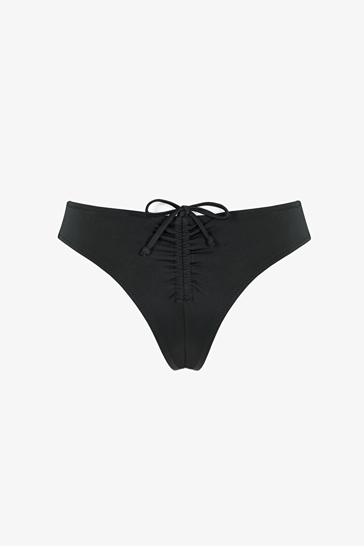 Si̇yah Cheeky Düşük Bel Bikini Altı - 2