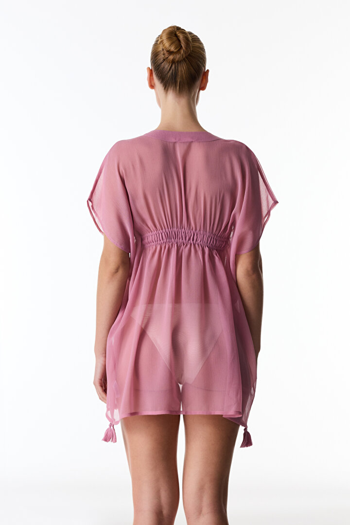 Gül Pembesi Basic Kaftan - 2