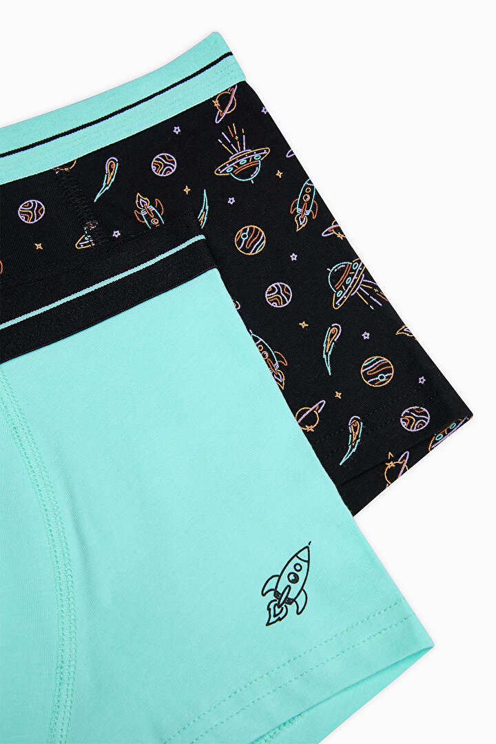 Erkek Çocuk Bubble Çok Renkli 2li Boxer - 4