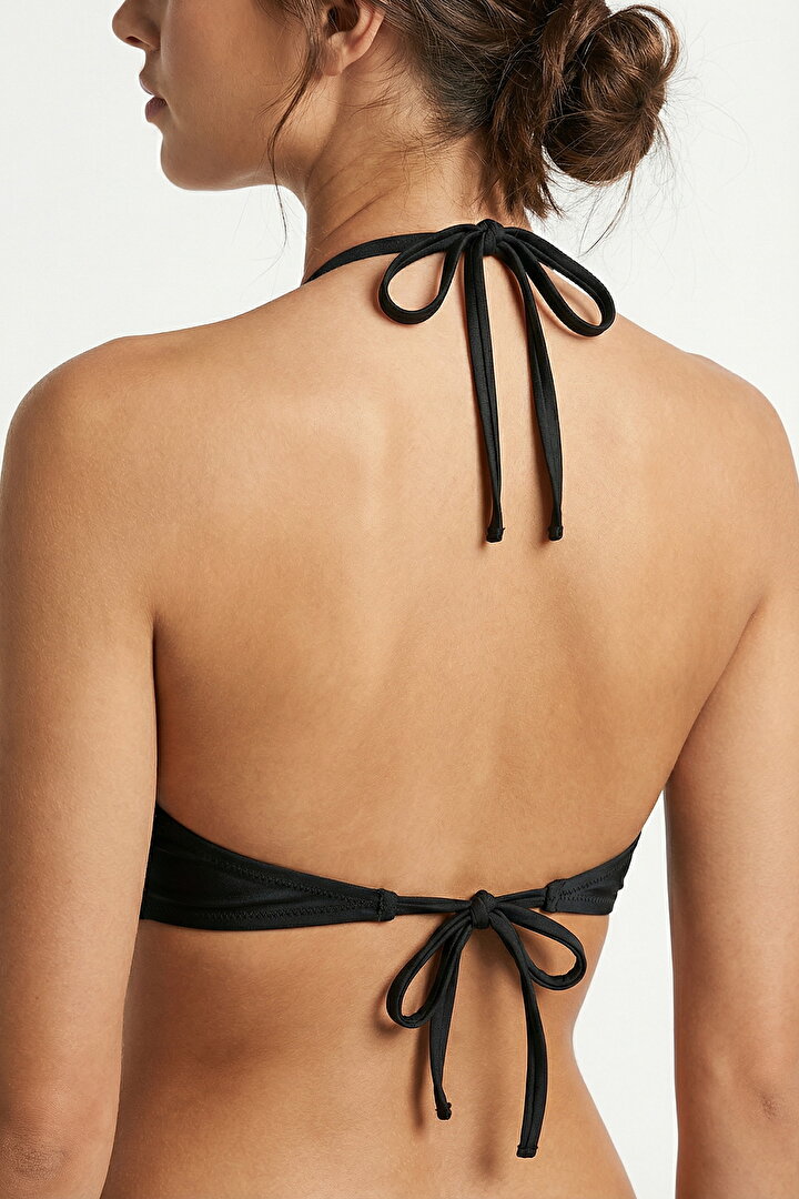 Siyah Reverse V Bikini Üstü - 2