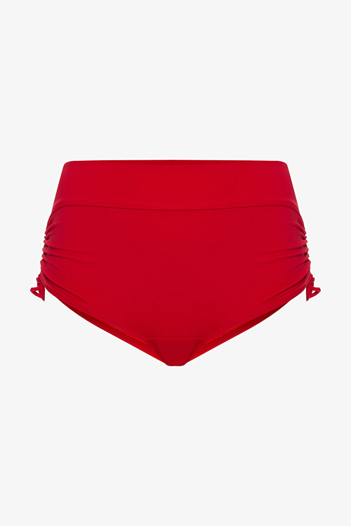 Kırmızı New Boxer Yüksek Bel Bikini Altı - 4