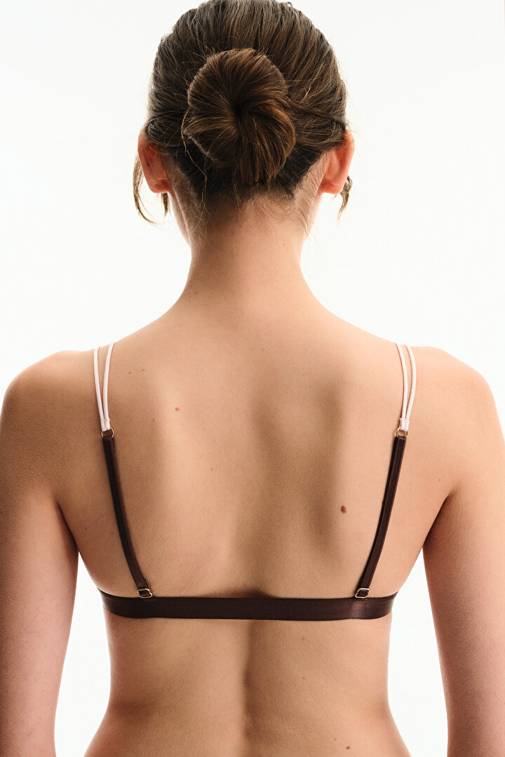 Renkli Micro Lace Triangle Sütyen - 2