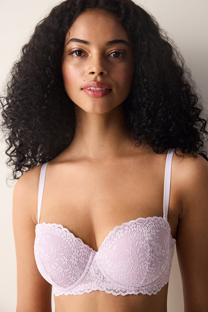 Angelic Lace Light Pink Bra - 2