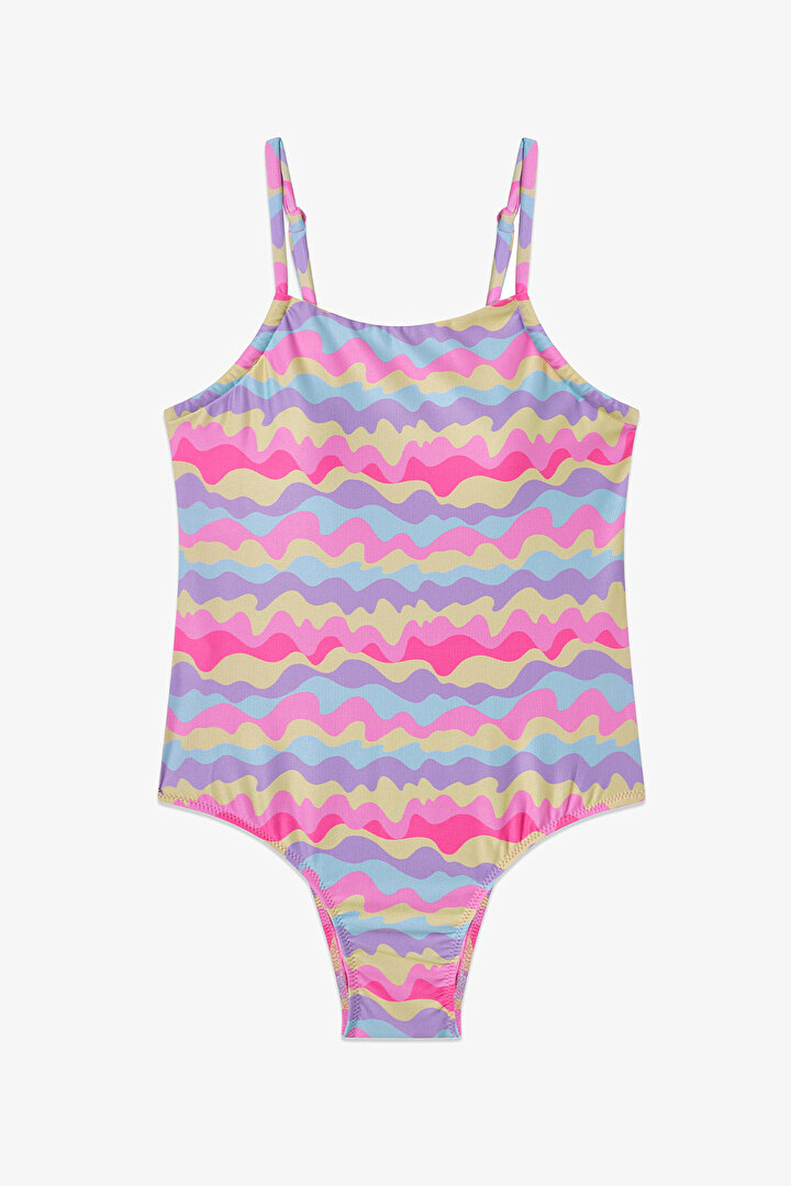 Renkli Genç Kız Colorful Wave Mayo - 1