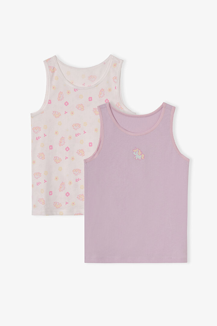 Girls' Kawaii Unicorn 2-Pack Vest - 1