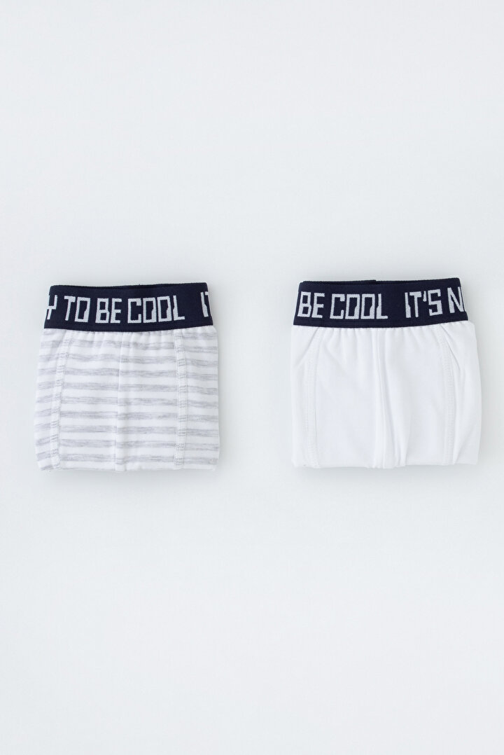 Erkek Çocuk Basic Stripe 2Li Boxer - 2