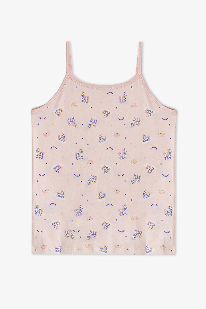 Mint Green Girls Unicorn Dream 2 in1 Tank Top - 2