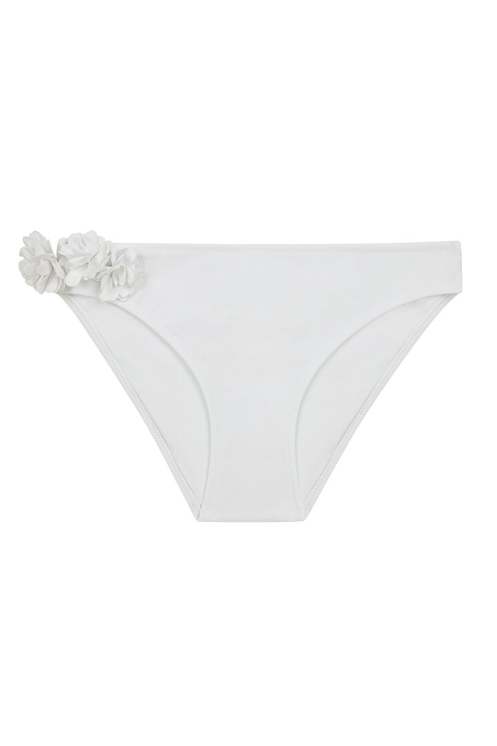 Beyaz Plume Slip Bikini Altı - 1