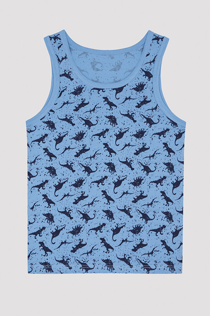 Boys Colorful Dino 2 Pack Tank - 3