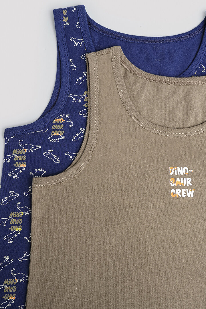 Boys Dinosour Crew 2in1 Vest - 4
