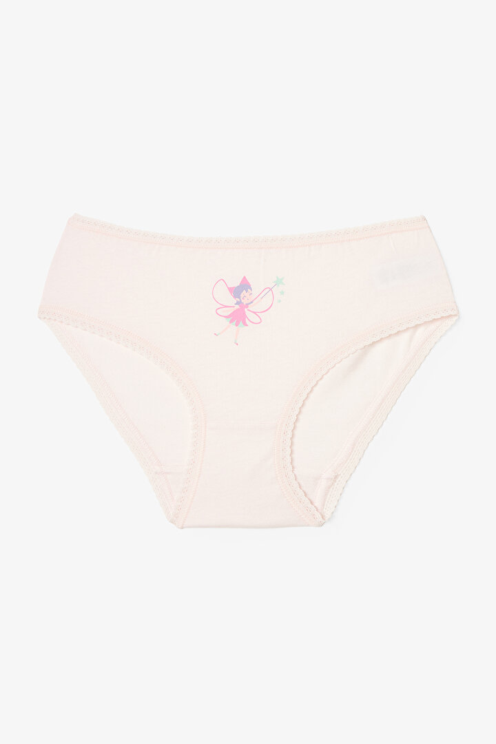 Karışık Renkli Kız Çocuk Pretty Fairy Peri Baskılı 5'li Külot - 1