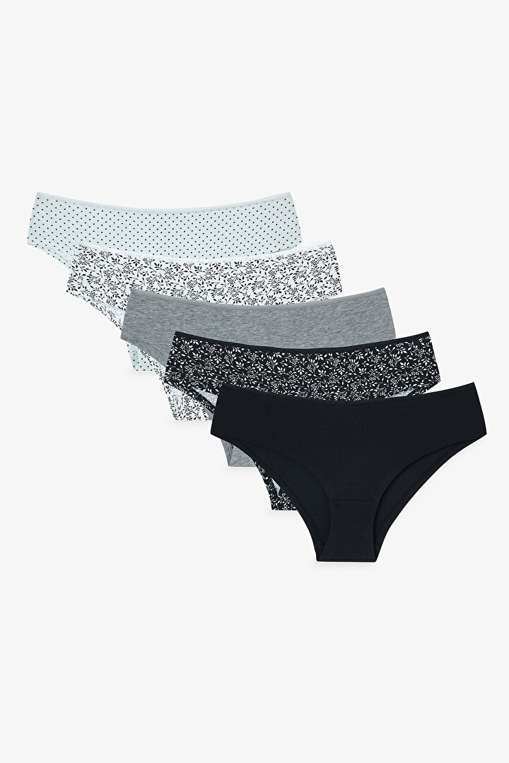 Renkli Black Crispy 5'li Hipster Külot - 1