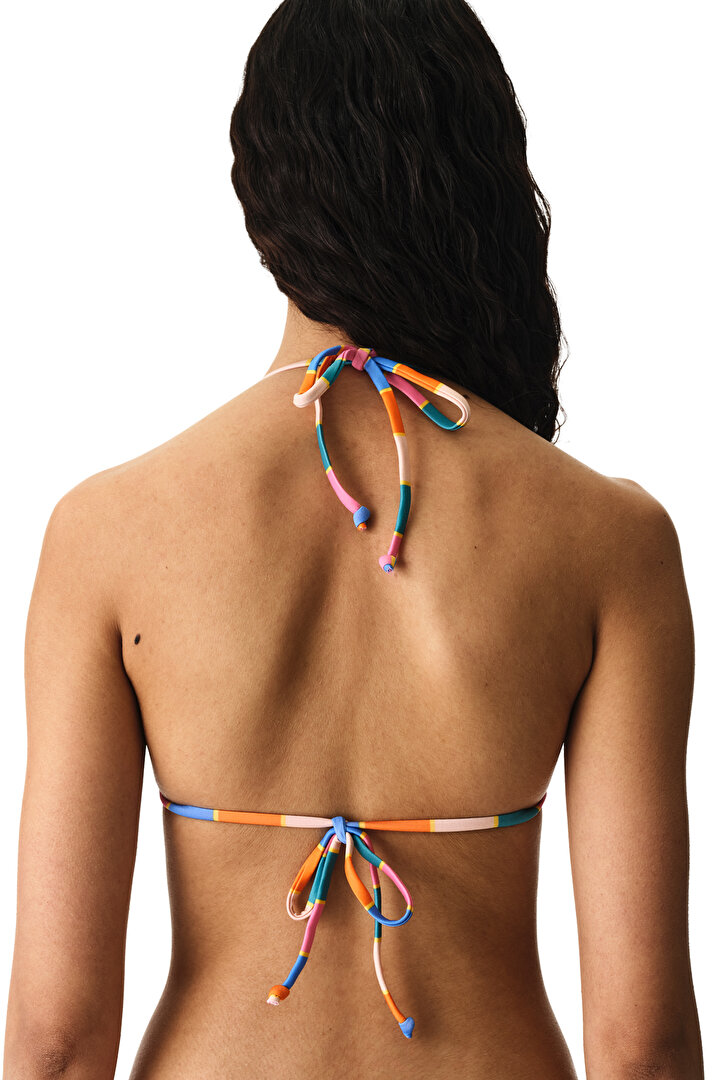 Renkli Katelyn Üçgen Bikini Üstü - 2