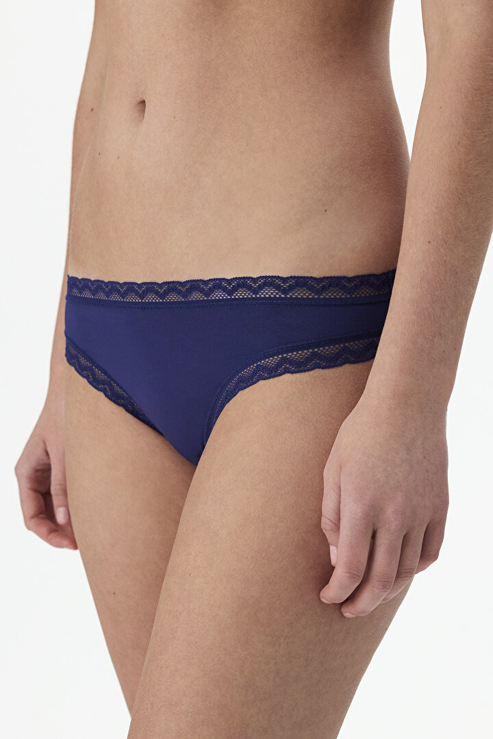 Navy Easy Trim Slip Briefs - 1