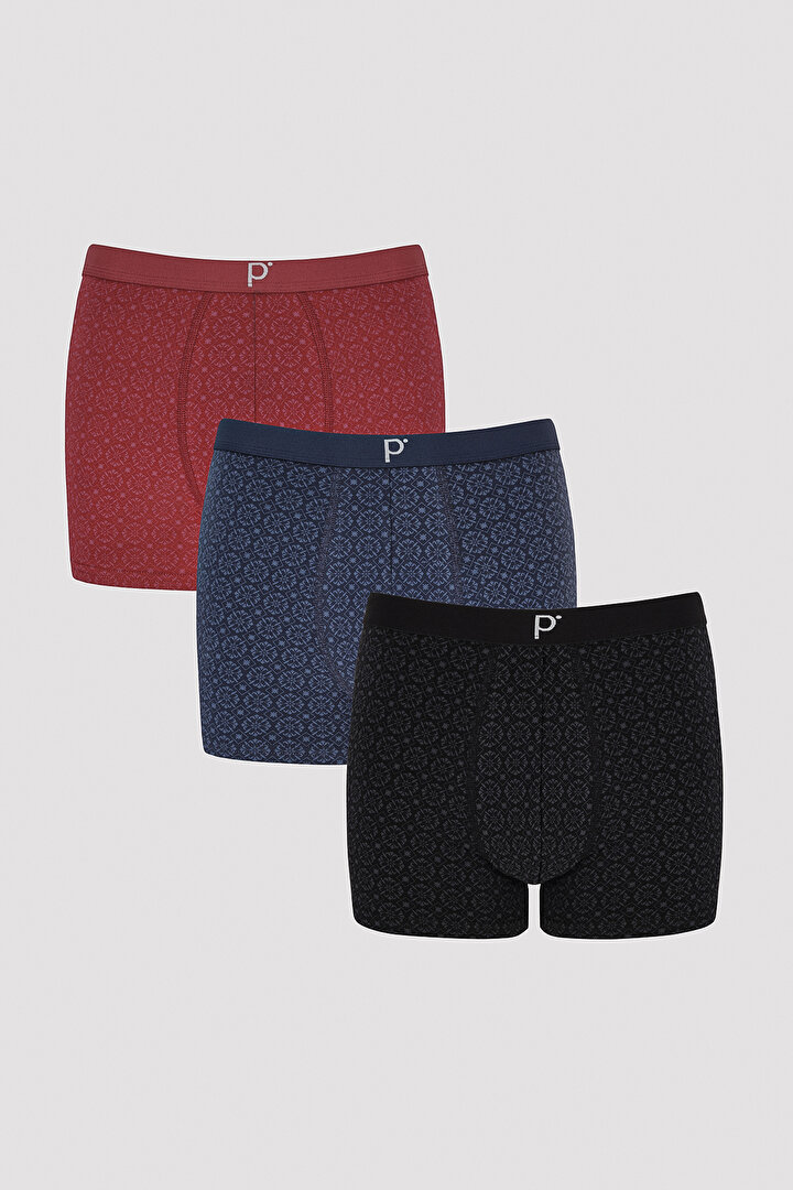 Snow Printed 3 Pack Boxer - 1