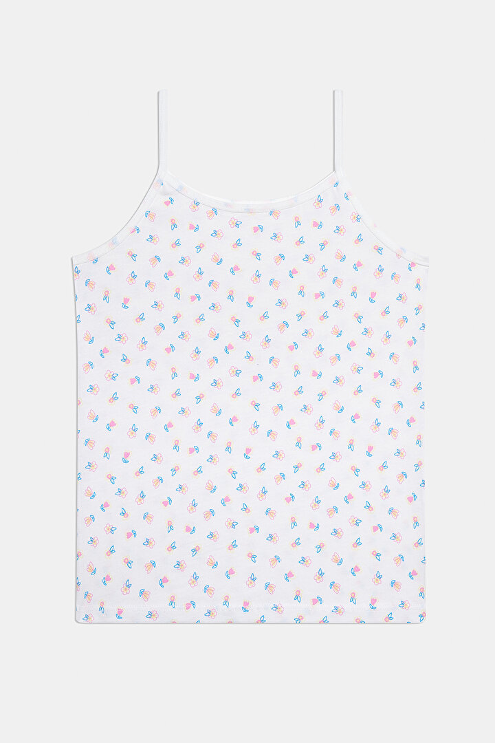 Kız Çocuk Daisy ve Tulip Pamuklu Lacivert 2li Atlet - 3