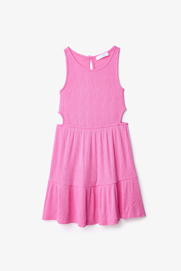 Girls Macaron Pink Dress - 1