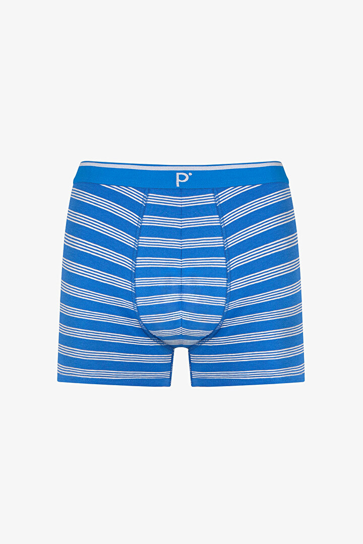Man Colorful Blue Striped Multi in1 Boxer - 2