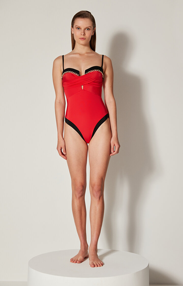 Red Kuvars Swimsuit - 1