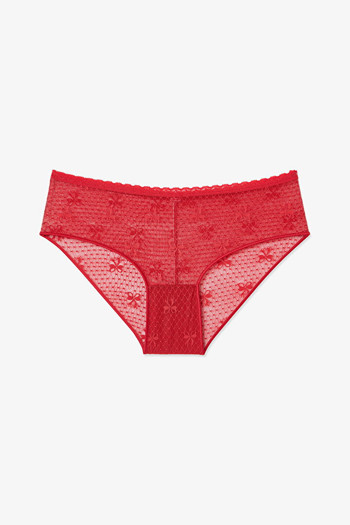 Kırmızı Easy Lace Hipster Külot - 2