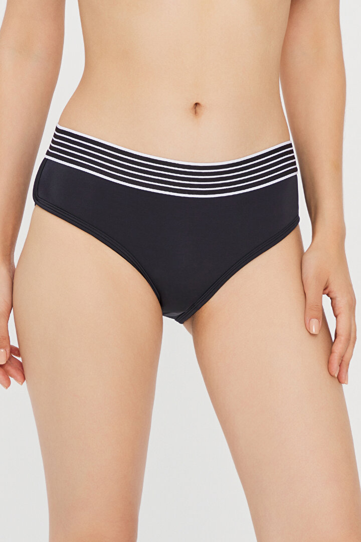 Black Rowena Sportt Short Bikini Bottom - 1