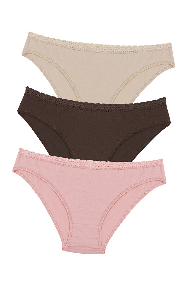 Nude Colors 3lü Slip Külot - 1