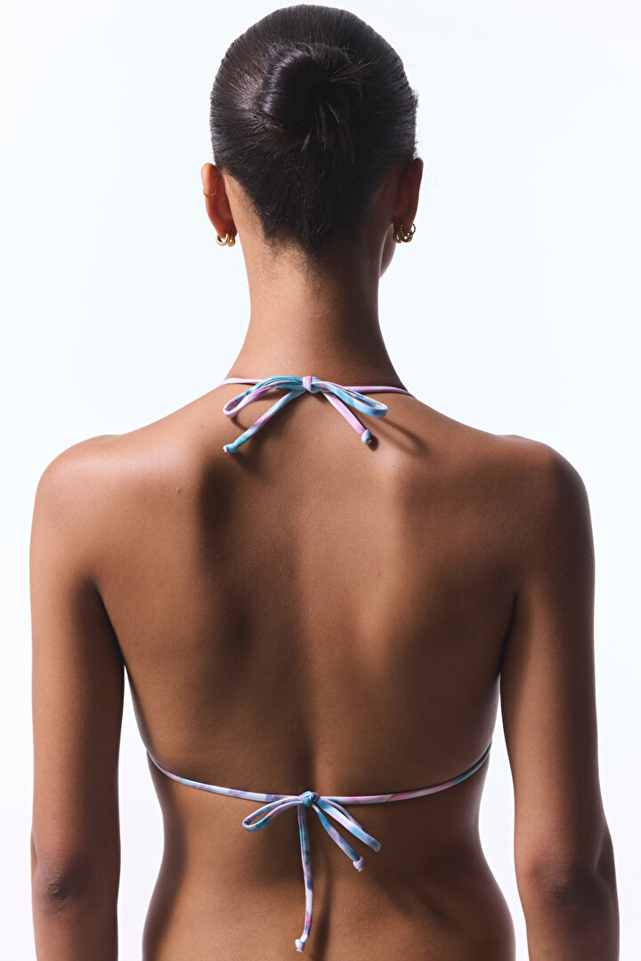 Multi Color Lula Micro Triangle Bikini Top  - 2