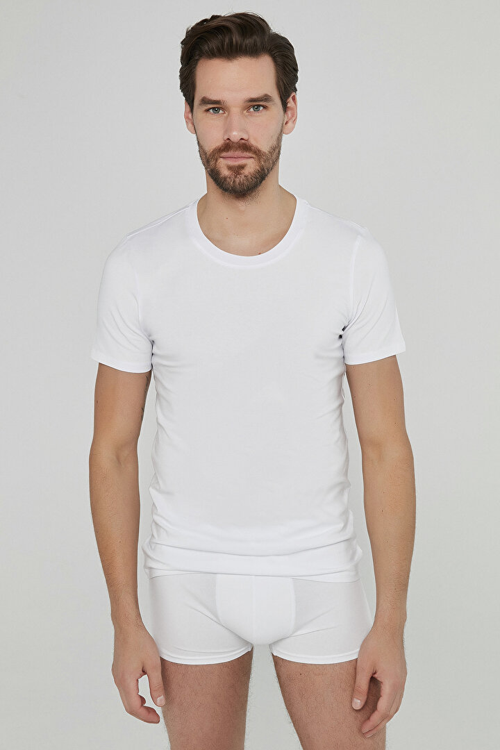 Erkek Basic Slim 2Li Tişört - 2