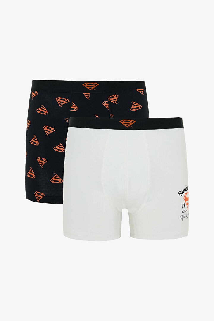 Erkek Superman Puantiye Desenli 2'li Boxer - 1