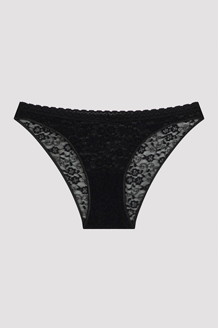 Easy Lace V Shape Yüksek Bel Slip Külot - 1