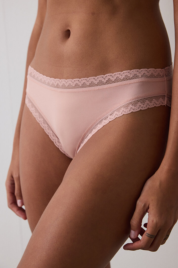 Light Dusty Rose Easy Slip Low Waist Slip - 1