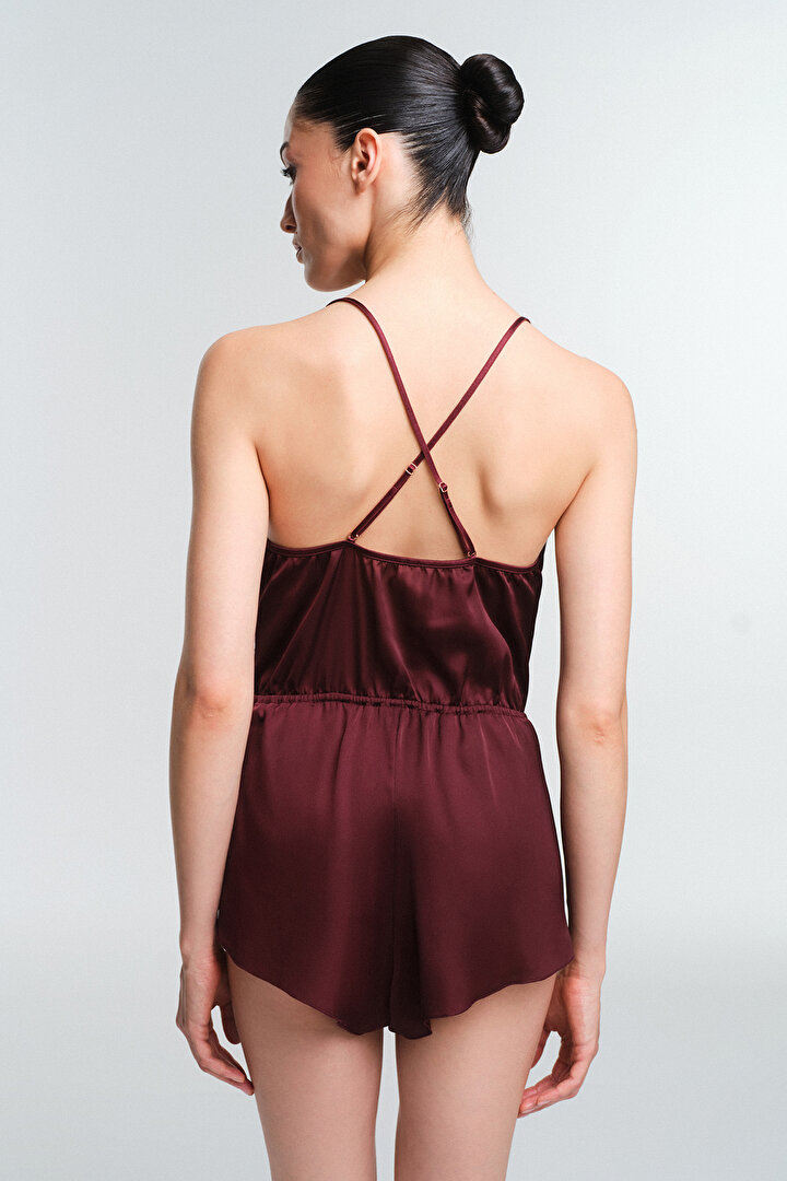Bordo Obsidia Dantelli Body - 2