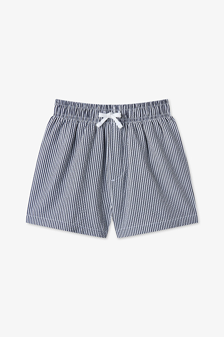 Renkli Erkek Çocuk Navy Tissue Şort Mayo - 1