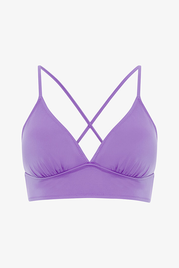 Mor Bralet Bikini Üstü - 4