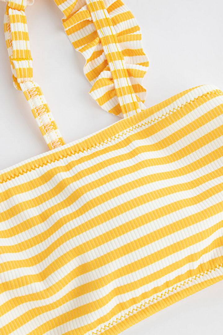 Sarı Coo Frill Bikini Takımı - 2