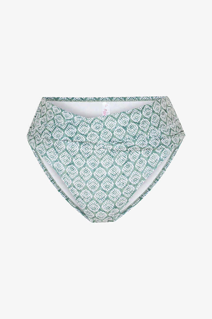Spring Green Yüksek Bel Twist Bikini Altı - 4