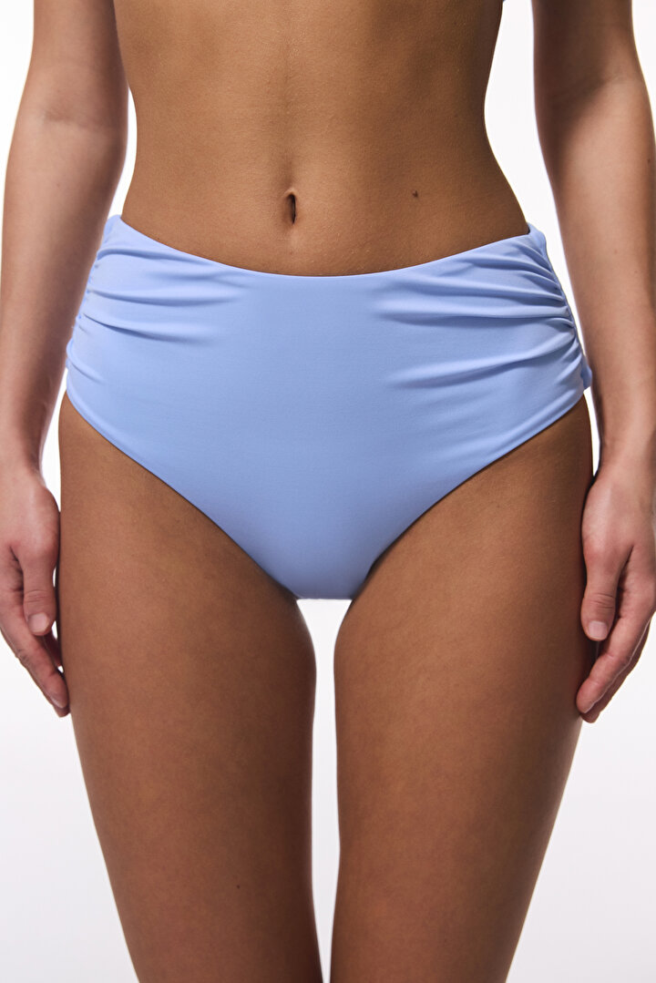 High Shirred Açık Mavi Bikini Altı - 1