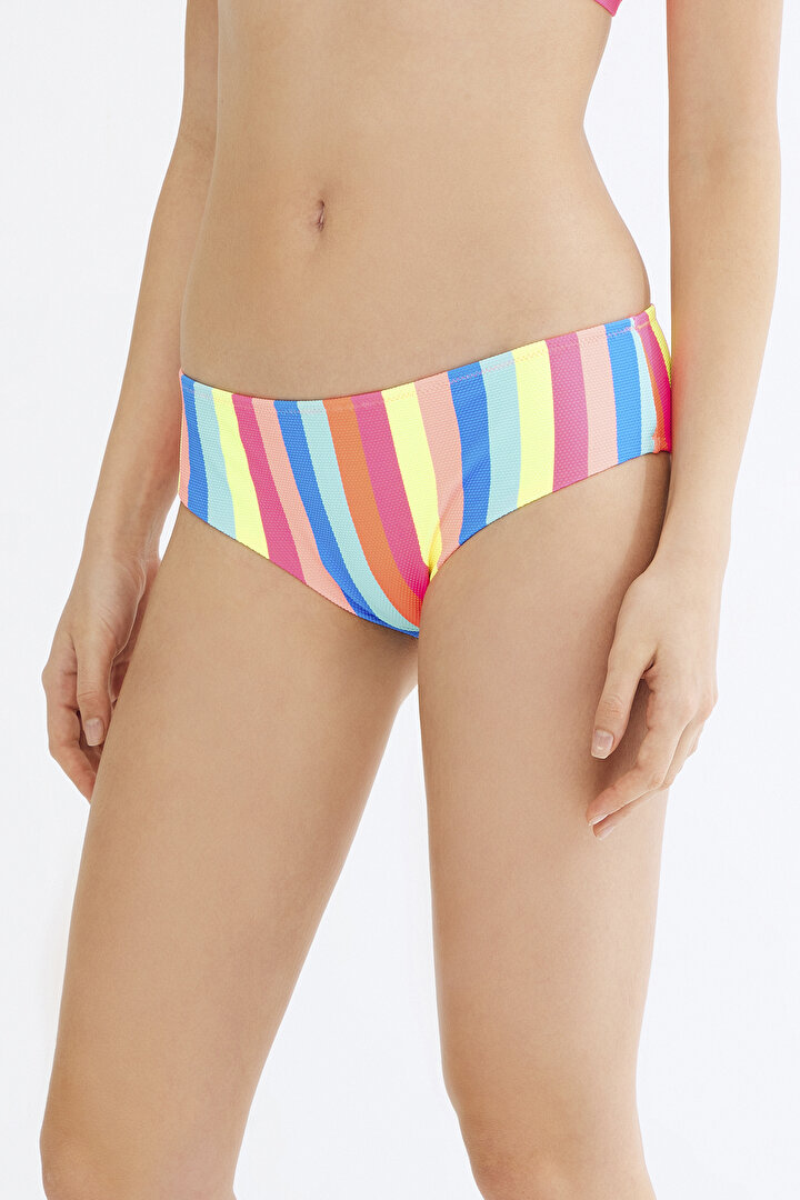 Multi Colour Beach Hipster Bikini Bottom - 2