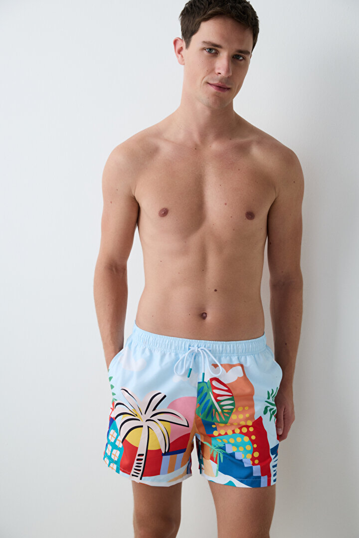 Landscape Multi Colour Short - 1