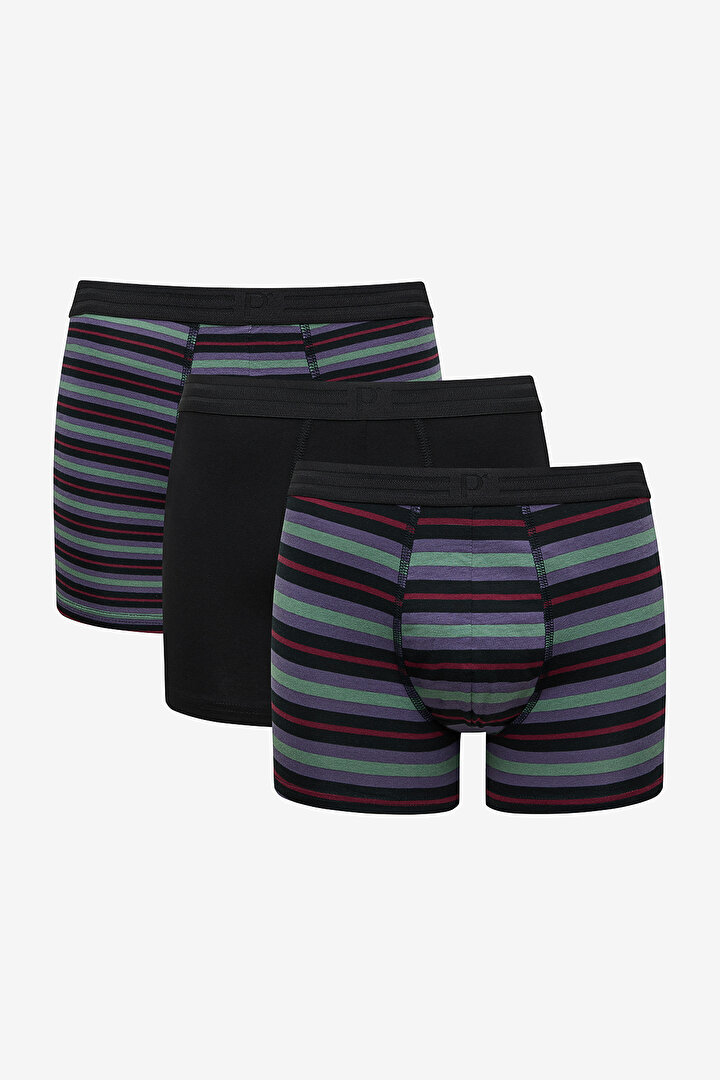 Stripes 3in1 Multi Colour Boxer - 1