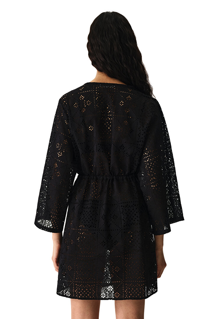 Siyah Jasmine Kimono - 2