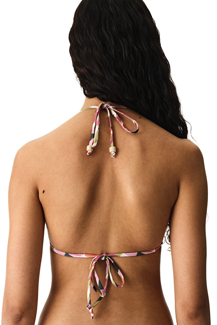 Renkli Luz Üçgen Bikini Üstü - 1
