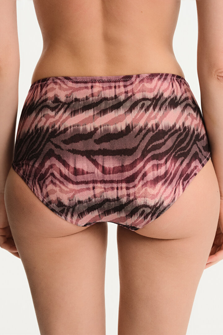 Renkli Cesira Pink Büzgülü Cover Bikini Altı - 2