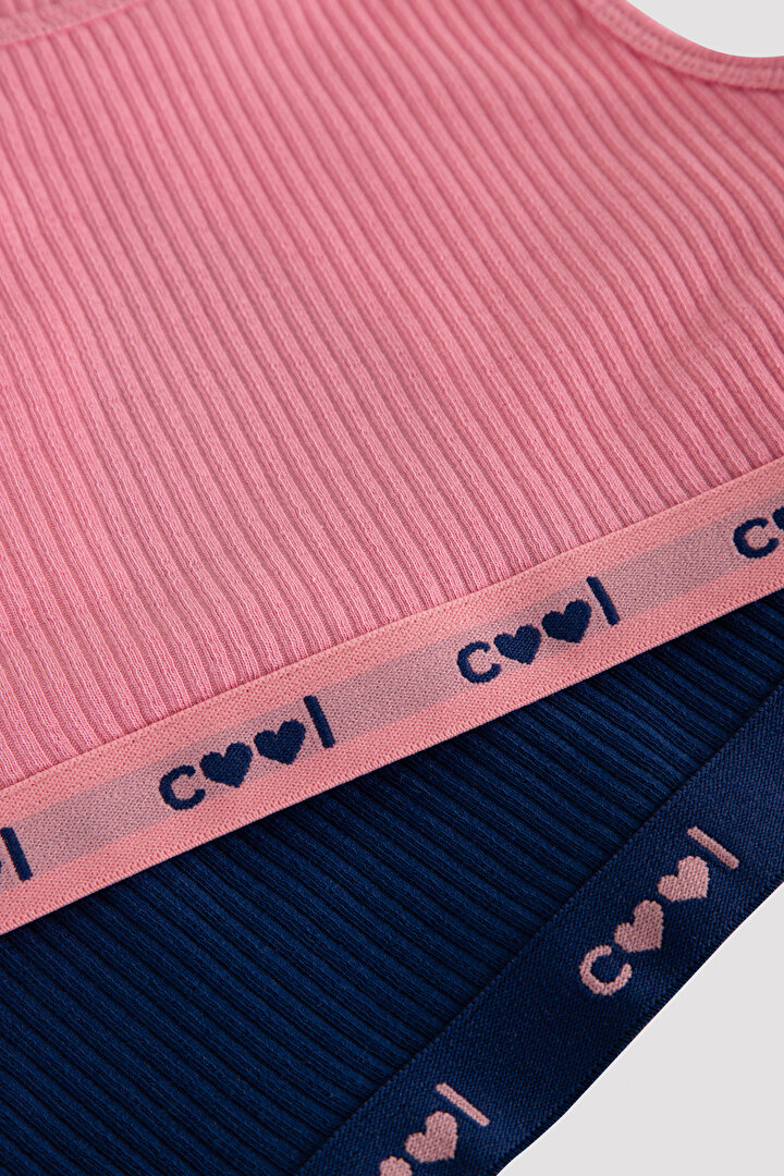 Kız Çocuk Cool Rib 2Li Büstiyer - 2