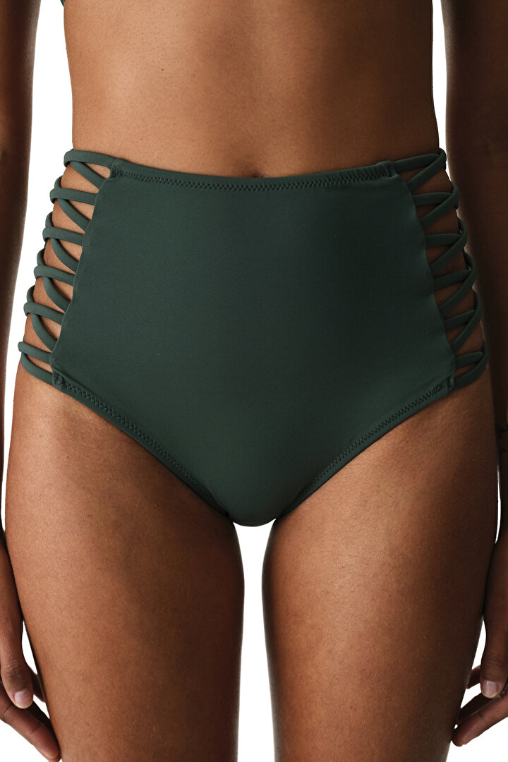 Green High Fashion Bikini Bottom - 1