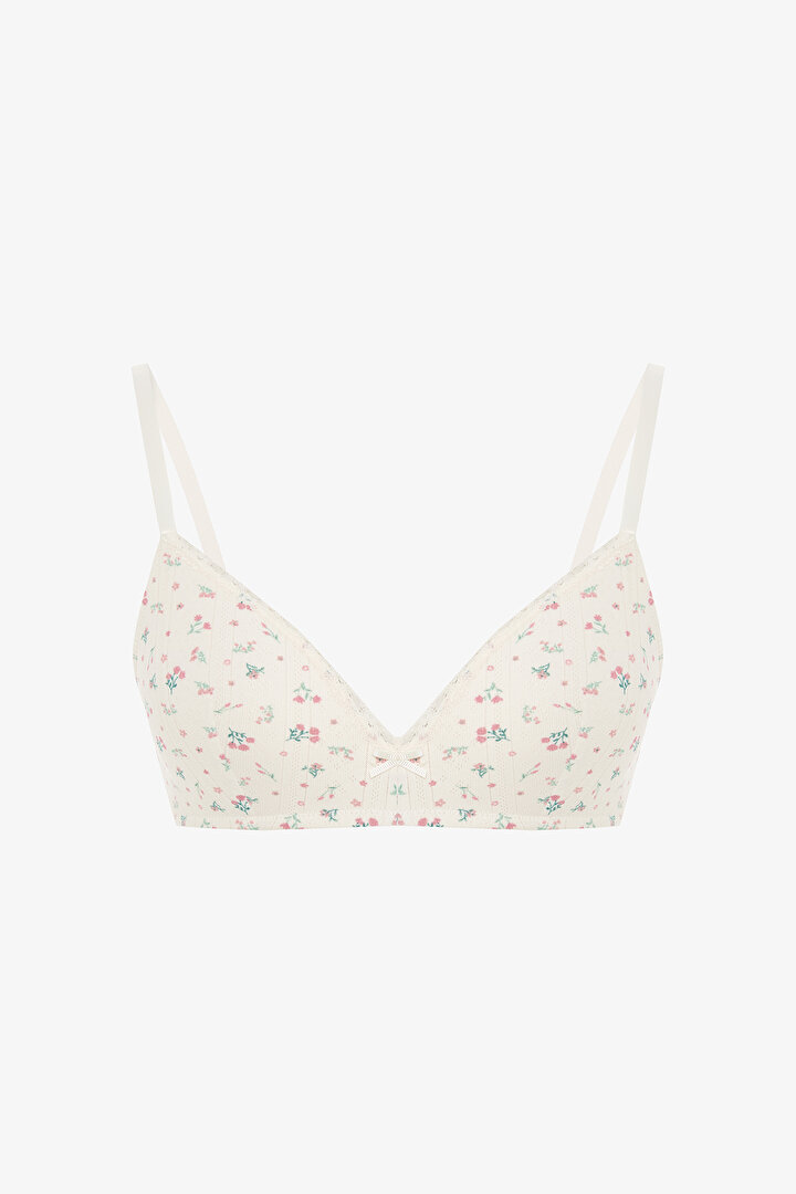 Ekru Comfy Cosy Printed Point Sütyen - 1