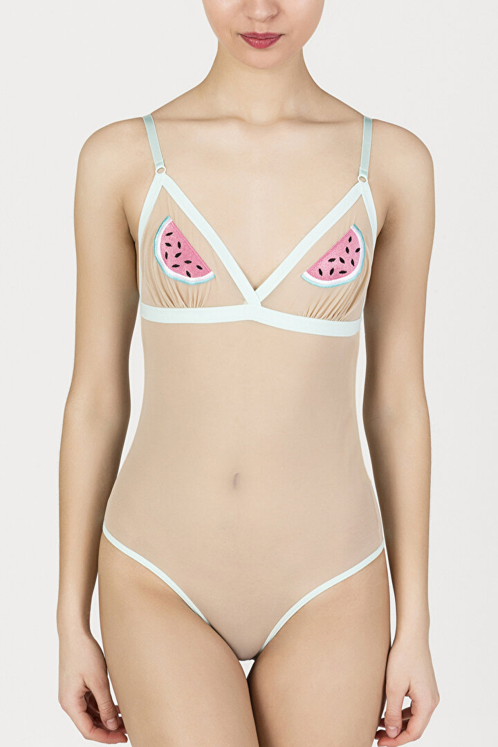 Turquoise Watermelon Bodysuit - 1