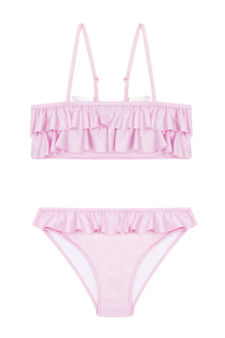Pembe Kız Çocuk Wings Bikini Takımı - 1