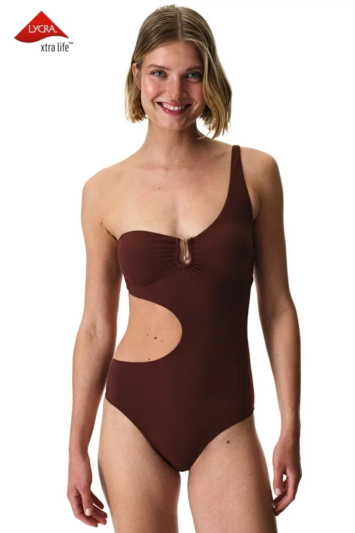 Brown Jasmine Monokini - 1