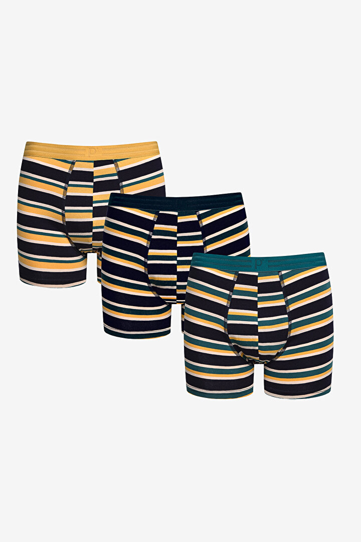 Mix Stripe 3in1 Multi Colour Boxer - 1